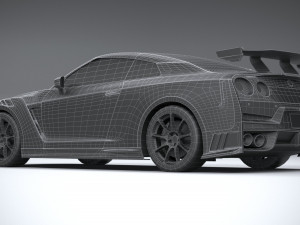 Nissan GT-R Nismo 2024 LowPoly 3D Модель