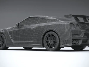 Nissan GT-R Nismo 2024 LowPoly 3D Model
