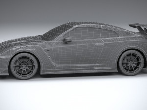 Nissan GT-R Nismo 2024 LowPoly 3D Модель