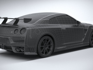 Nissan GT-R Nismo 2024 LowPoly 3D Модель