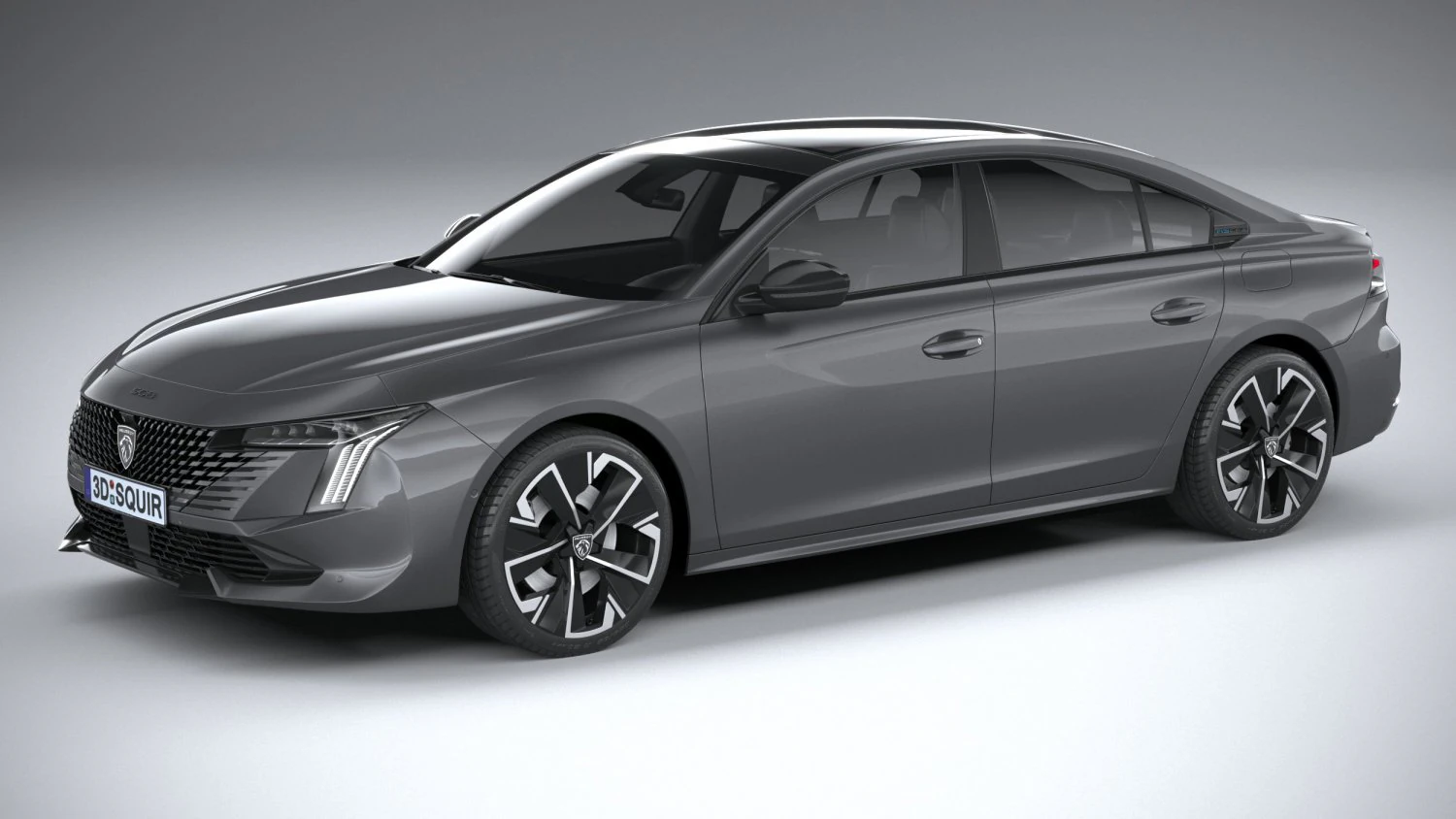 Peugeot 508 2023 3D Model .c4d .max .obj .3ds .fbx .stl .blend 