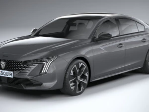 Peugeot 508 2023 3D Model