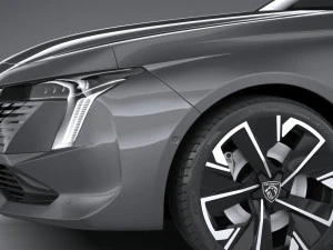 Peugeot 508 2023 3D Model