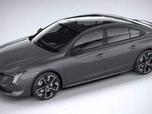 Peugeot 508 2023 3D Model