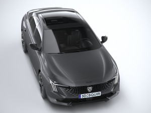 Peugeot 508 2023 3D Model