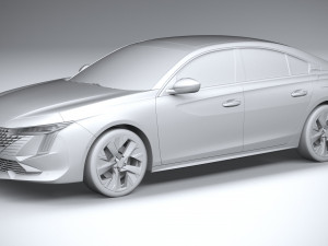 Peugeot 508 2023 3D Model