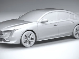 Peugeot 508 2023 3D Model