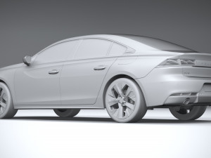 Peugeot 508 2023 3D Model