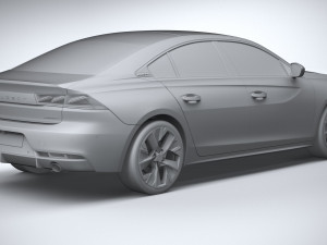 Peugeot 508 2023 3D Model