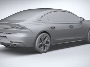 Peugeot 508 2023 3D Model