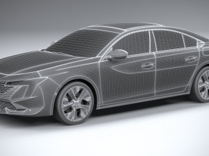 Peugeot 508 2023 3D Model