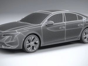 Peugeot 508 2023 3D Model