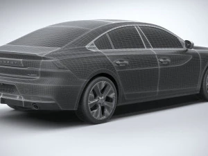 Peugeot 508 2023 3D Model