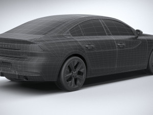 Peugeot 508 2023 3D Model
