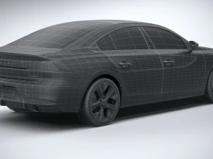 Peugeot 508 2023 3D Model