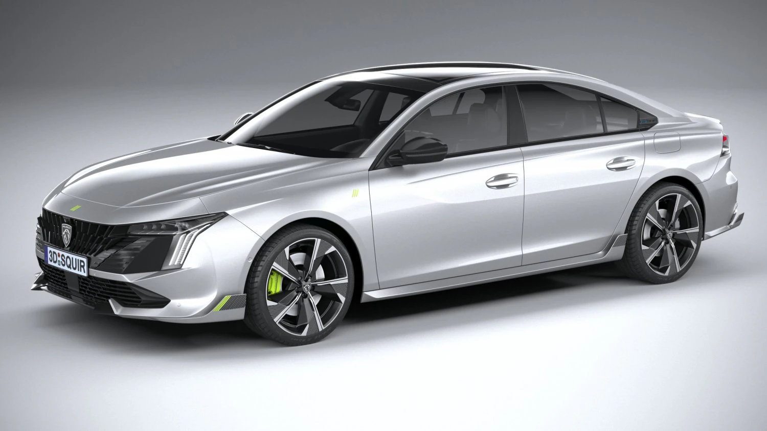 Peugeot 508 PSE 2023 3D Model .c4d .max .obj .3ds .fbx .stl .blend