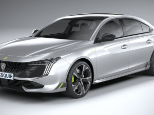 Peugeot 508 PSE 2023 3D Модель