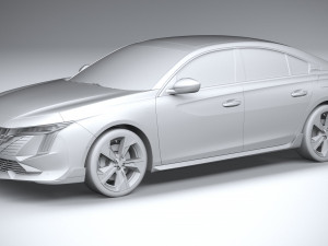 Peugeot 508 PSE 2023 3D Модель