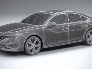 Peugeot 508 PSE 2023 3D Модель