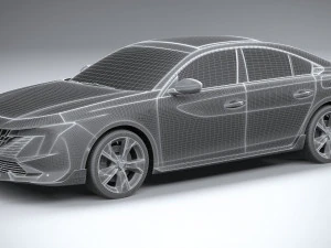 Peugeot 508 PSE 2023 3D Model