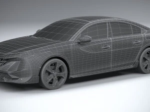 Peugeot 508 PSE 2023 3D Model