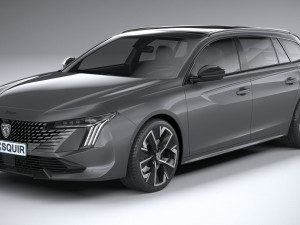 Peugeot 508 SW 2023 3D Model