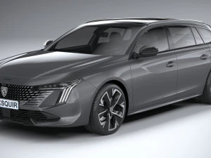 Peugeot 508 SW 2023 3D Model