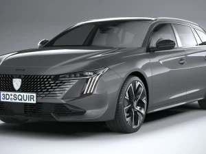 Peugeot 508 SW 2023 3D Model