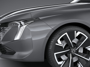 Peugeot 508 SW 2023 3D Model