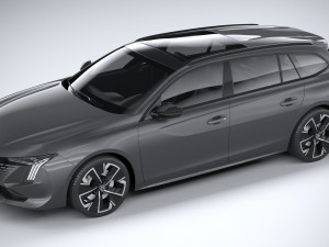 Peugeot 508 SW 2023 3D Model