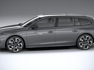 Peugeot 508 SW 2023 3D Model