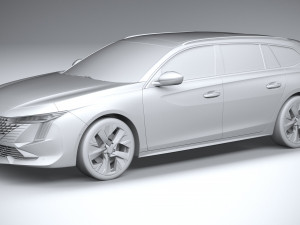 Peugeot 508 SW 2023 3D Model