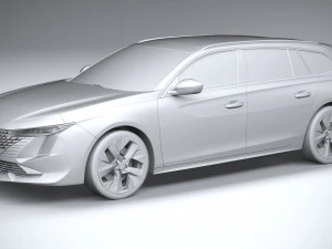 Peugeot 508 SW 2023 3D Model