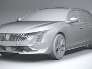 Peugeot 508 SW 2023 3D Model