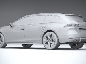 Peugeot 508 SW 2023 3D Model