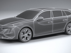 Peugeot 508 SW 2023 3D Model