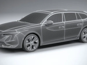Peugeot 508 SW 2023 3D Model