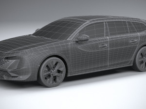 Peugeot 508 SW 2023 3D Model
