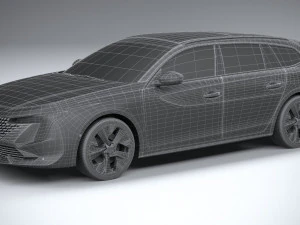 Peugeot 508 SW 2023 3D Model