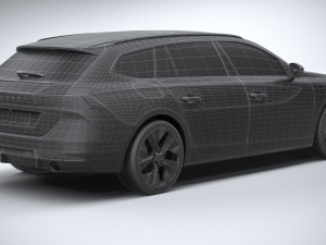 Peugeot 508 SW 2023 3D Model