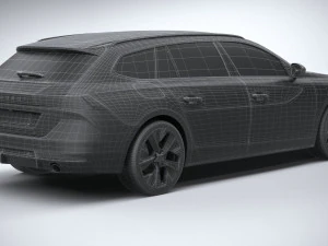 Peugeot 508 SW 2023 3D Model