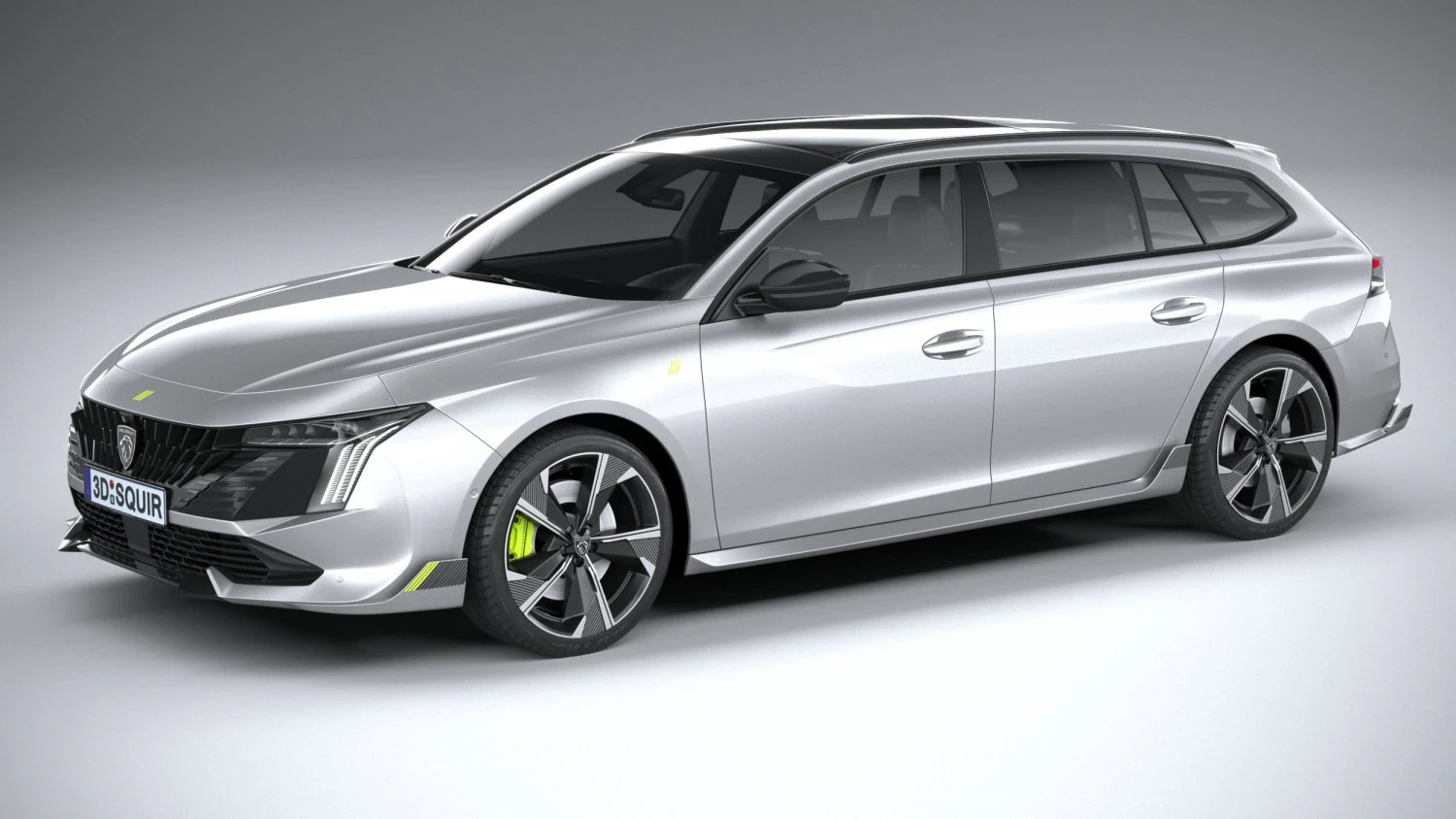 Peugeot 508 SW PSE 2023 3D Model .c4d .max .obj .3ds .fbx .stl .blend 