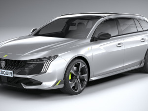 Peugeot 508 SW PSE 2023 Modelo 3D