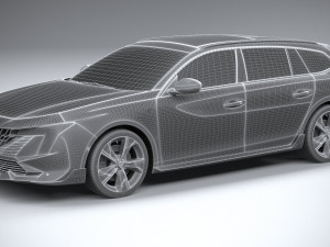 Peugeot 508 SW PSE 2023 Modelo 3D