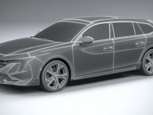 Peugeot 508 SW PSE 2023 3D Model