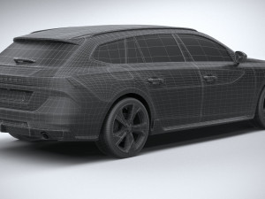 Peugeot 508 SW PSE 2023 Modelo 3D