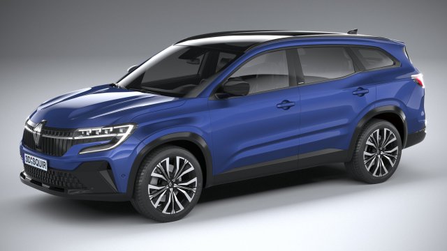 Renault Espace 2023 3D मॉडल .c4d .max .obj .3ds .fbx .stl .blend