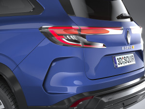 Renault Espace 2023 3D मॉडल