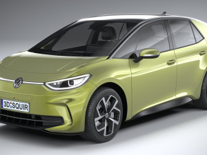 Volkswagen ID3 Pro S 2024 3D 모델