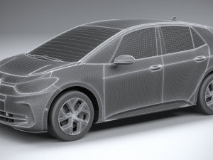 Volkswagen ID3 Pro S 2024 3D 모델